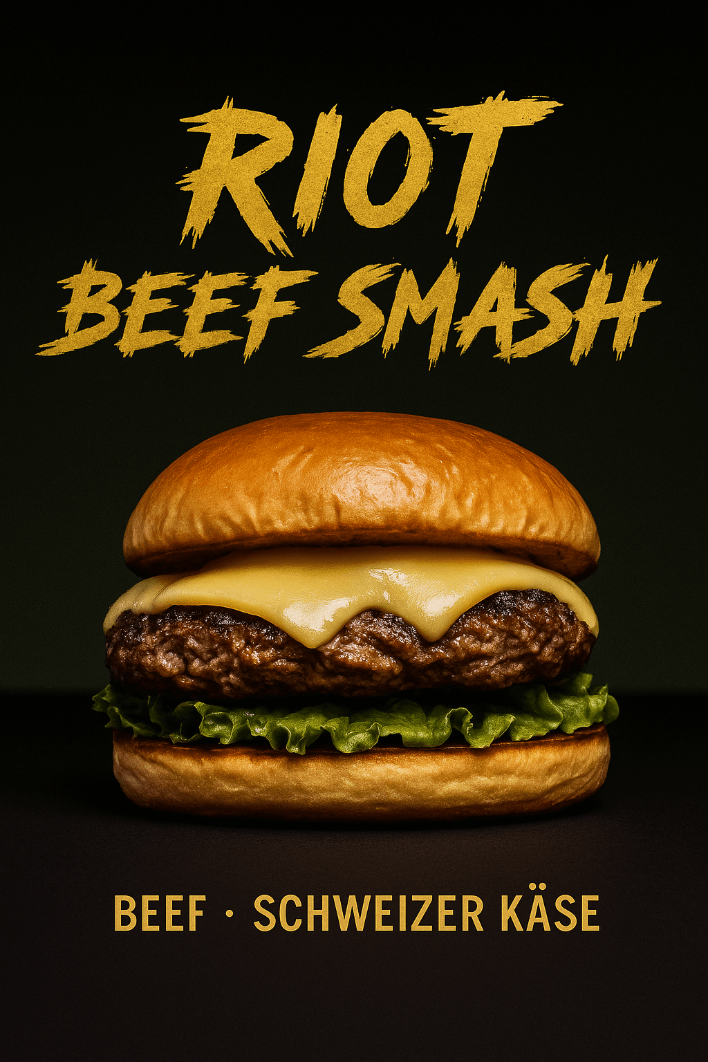 Riot Beef Smash – Beef mit Schweizer Käse
